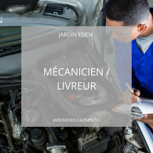 MÉCANICIEN LIVREUR
